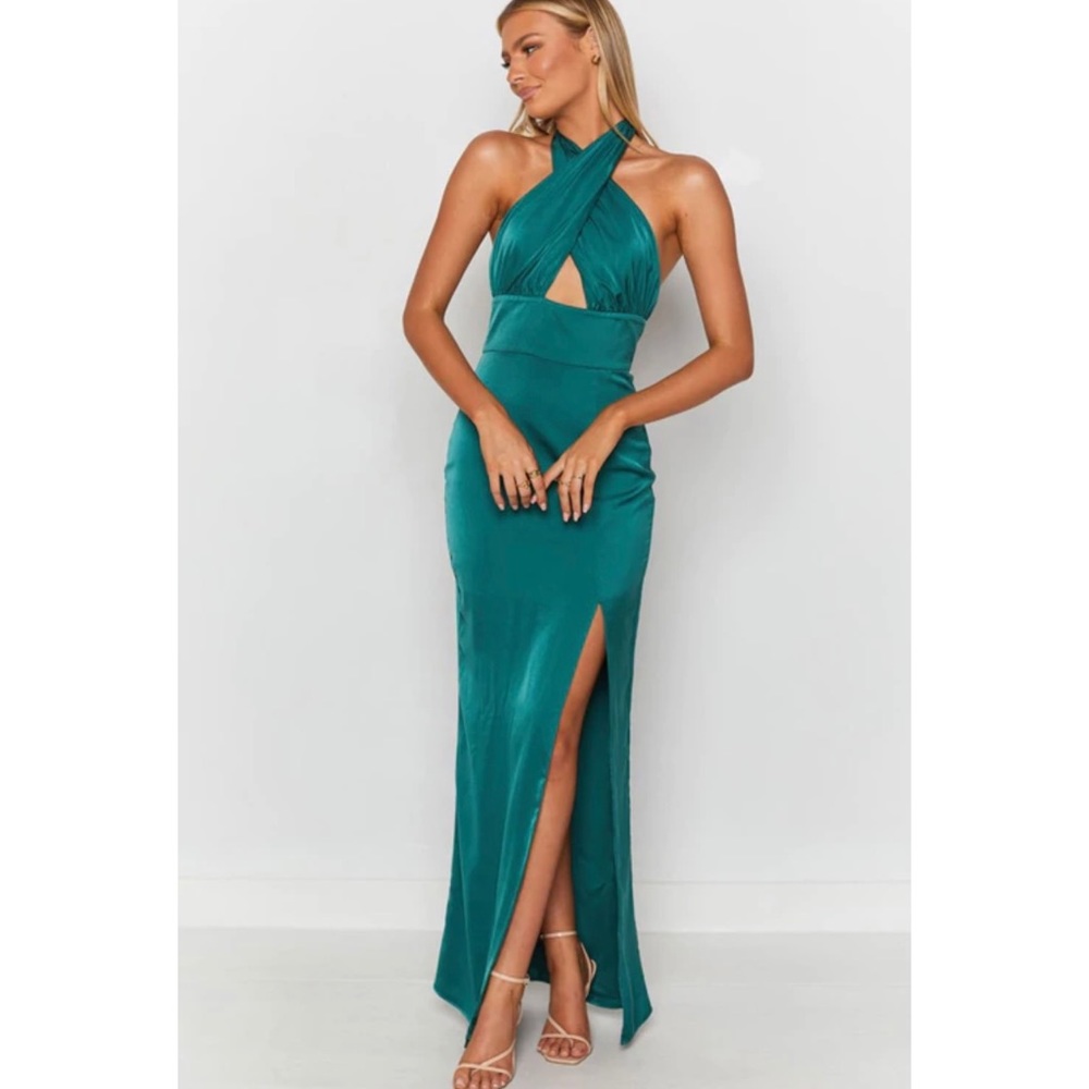 Higher Love Formal Dress Peacock